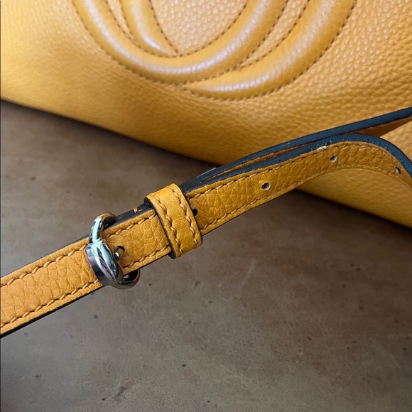 Gucci Tangerine Leather Tote Crossbody Bag - Picture 6 of 17